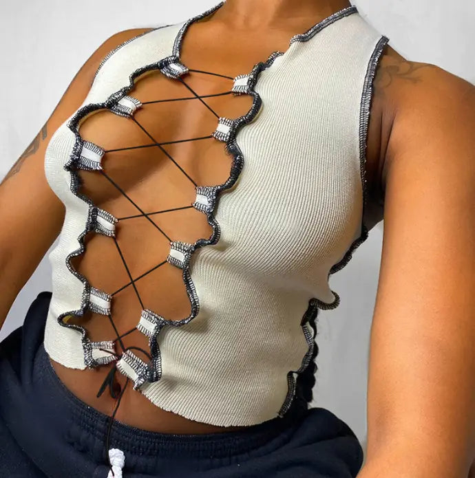 Symmetry Luxe™ Amethyst Exposed Stitch Top