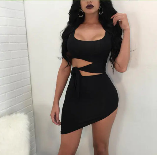 Symmetry Luxe™ Pure Serenity Belted Dress