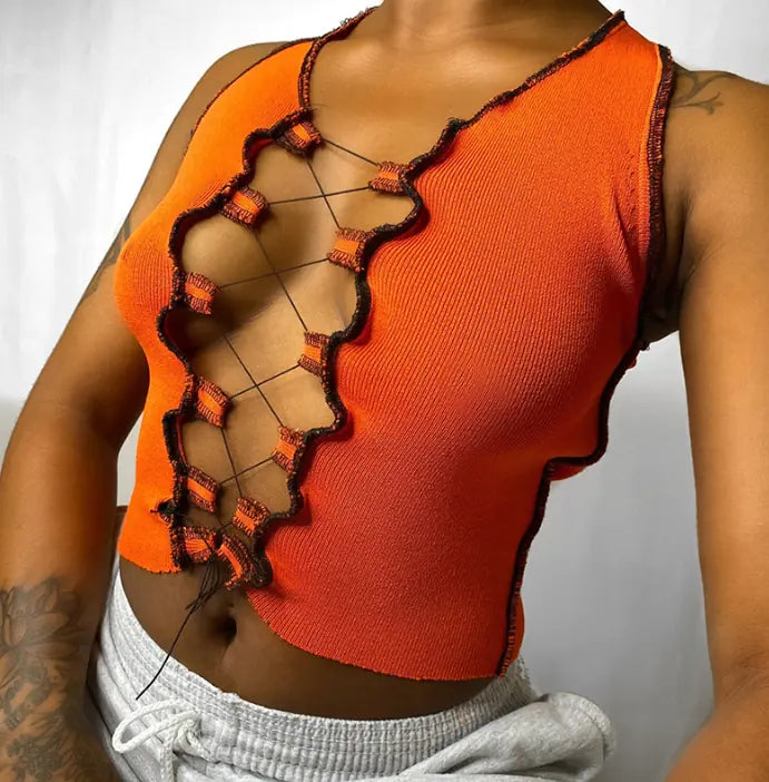 Symmetry Luxe™ Amethyst Exposed Stitch Top